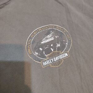 Harley-Davidson Black and Gold Short Sleeve Tee